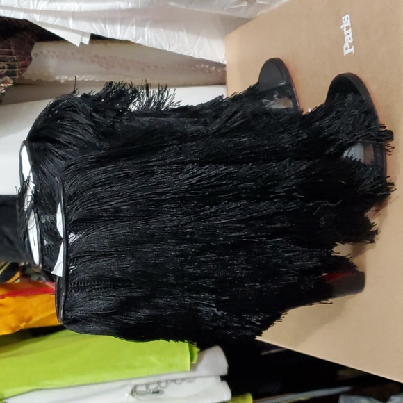 NIB $1995 Christian Louboutin Zaza peeptoe bootie - Picture 9 of 13